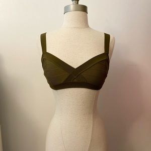 H&M Swim | Army Green Bandage Bikini Top